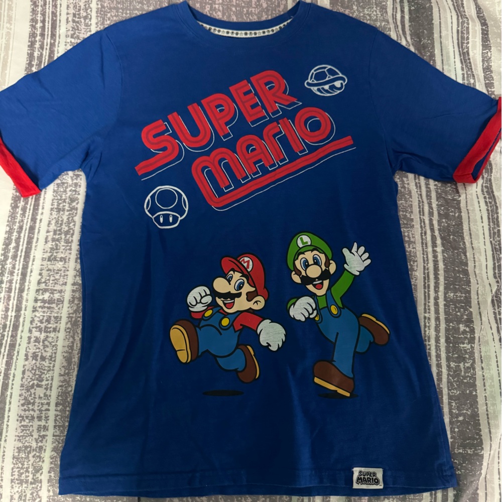 Boys Super Mario short sleeve shirt size 14/16